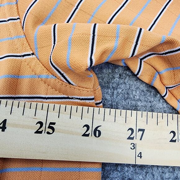 Brooks Brothers Shirt Mens XXL Orange Striped Polo Country Club ProSport Casual - Picture 5 of 16